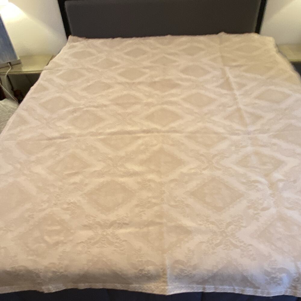 100% Linen Cooling Bed Mat 83” x 58” Jacquard Summer Sleeping Pad